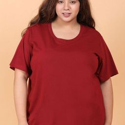 LastInch Women Maroon Casual T-shirt-image-25
