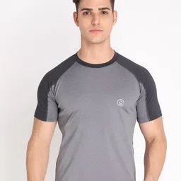 Chkokko Men Grey Training or Gym T-shirt-image-86