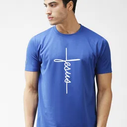 EPPE Men Blue Typography Printed Sports T-shirt-image-66