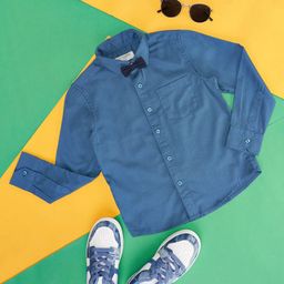 Pantaloons Junior Boys Spread Collar Cotton Shirt-picture-15