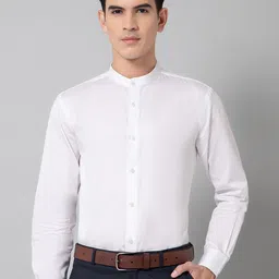 Cantabil Comfort Band Collar Cotton Casual Shirt-picture-13