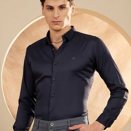 DENNISON Men Satin Wrinkle Free Shirt-image-33