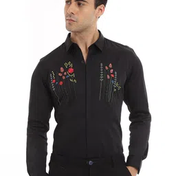 Banana Club Premium Slim Fit Embroidered Casual Shirt-image-20