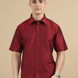 TATTVA Classic Spread Collar Short Sleeves Casual Shirt-picture-8