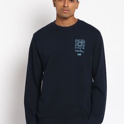 Lee Men Navy Blue Sweatshirt-picture-7