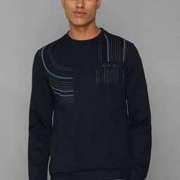 Allen Solly Men Navy Blue Printed Cotton Sweatshirt-image-83