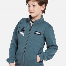 Octave Boys Mock Collar Fleece Sweatshirt-image-11