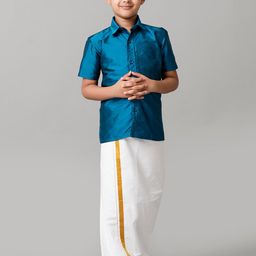 Ramraj Boys Shirt With Veshti-24