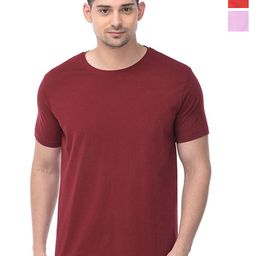 COLOR CAPITAL Unisex Pack Of 3 Round Neck Casual Cotton T-shirt-image-49