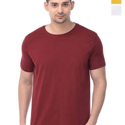 COLOR CAPITAL Unisex Pack Of 3 Cotton T-Shirt-image-93