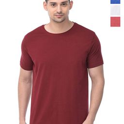 COLOR CAPITAL Unisex Pack Of 4 Round Neck Casual Cotton T-shirts-image-82