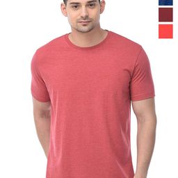 COLOR CAPITAL Pack Of 4 Round Neck Cotton T-shirt-image-99