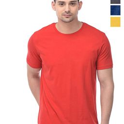 COLOR CAPITAL Unisex Pack of 4 Cotton T-shirt-image-62