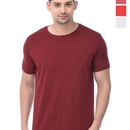 COLOR CAPITAL Unisex Pack Of 4 Round Neck Cotton T-shirt-image-52