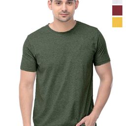 COLOR CAPITAL Pack of 4 Round Neck Cotton T-Shirts-image-86