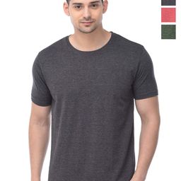 COLOR CAPITAL Unisex Pack Of 4 Round Neck Cotton T-shirt-image-51