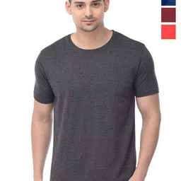 COLOR CAPITAL Unisex Pack Of 4 Round Neck Cotton T-shirt-image-96