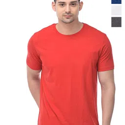 COLOR CAPITAL Unisex Pack Of 4 Short Sleeves Cotton T-shirts-image-33