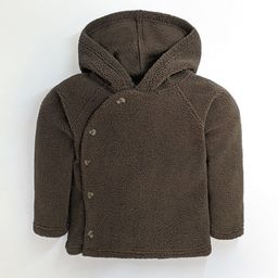 Cherry Crumble Unisex Kids Brown Solid Hooded Sweatshirt-image-92