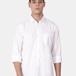 t-base Men White Linen Casual Shirt-picture-16