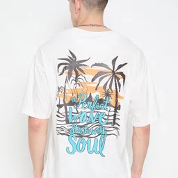 Mast & Harbour Men Graphic Printed Round Neck Pure Cotton Relaxed Fit T-shirt-picture-28