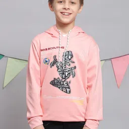 Monte Carlo Boys Typography Printed Hooded T-shirt-image-79