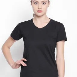 Tuna London V-Neck Training or Gym Cotton T-shirt-10