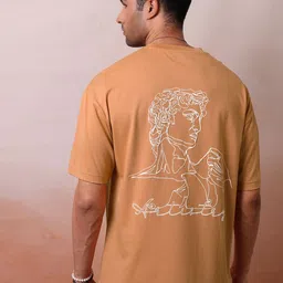 Locomotive Men Premium Puff Printed Round Neck Half Sleeve Oversized T-shirt-image-58