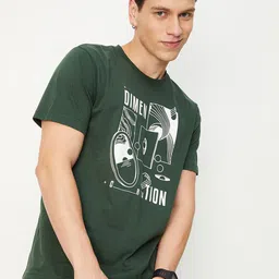 max Graphic Printed Pure Cotton T-shirt-image-80