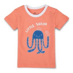 GJ baby Boys Printed Round Neck Short Sleeves Regular Fit T-shirt-image-82