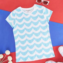 Pantaloons Junior Girls Abstract Printed Cotton T-shirt-image-119