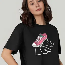 Elibolz Women Round Neck Graphic Printed Oversized T-shirt-picture-40