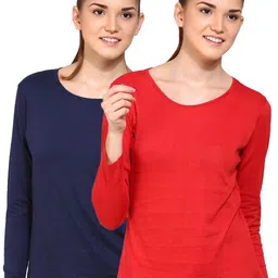 appulse Women Pack of 2 Cotton Long Sleeve T-shirt-image-7