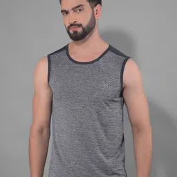 Force NXT Men Coolmax Solid Round Neck Sleeveless T-shirt-image-12