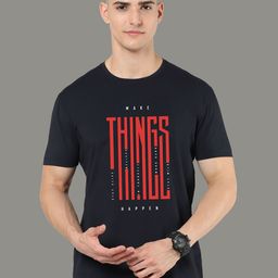 STELLERS Men Printed Raw Edge T-shirt-image-30