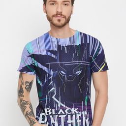 Wear Your Mind Black Panther Printed Round Neck T-shirt-image-0