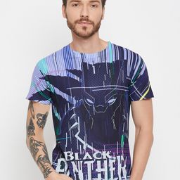 Wear Your Mind Black Panther Printed T-Shirt-image-4
