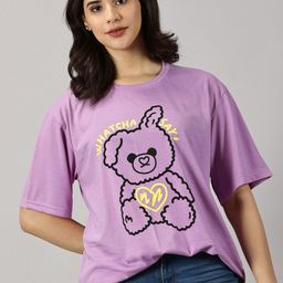 Rodzen Graphic Printed Cotton Oversized T-shirt-image-97