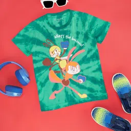 Pantaloons Junior Boys Printed Raw Edge T-shirt-image-95