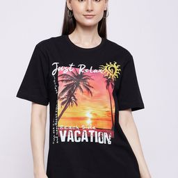 Wear Your Mind Graphic Printed Drop Shoulder Sleeves Oversized Pure Cotton T-shirt-image-74