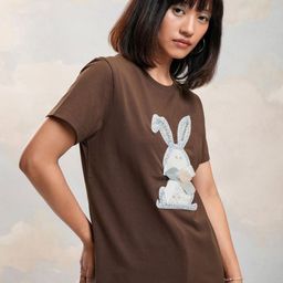 Tokyo Talkies Women Typography Printed Raw Edge T-shirt-image-65