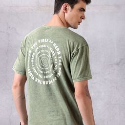 Beyoung Typography Printed Cotton Oversized Casual T-shirt-image-30