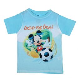 Disney by Wear Your Mind Boys Blue & Black Mickey Mouse Printed T-shirt-image-126