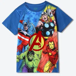YK Marvel Boys Avengers Superhero Printed T-shirt-13