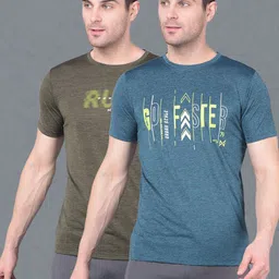 Force NXT Pack Of 2 Typography Printed Anti Viral Anti Odour Cool Sports T-shirts-image-98