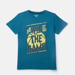 Gini and Jony Boys Typography Printed Cotton T-shirt-picture-46