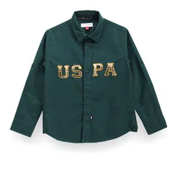 U.S. Polo Assn. Kids Boys Typography Embroidered Classic Corduroy Casual Shirt-picture-43