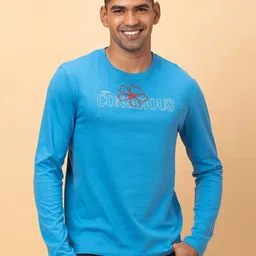 Being Human Men Typography Henley Neck T-shirt-picture-10