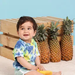 MiArcus Boys Blue Printed Henley Neck T-shirt-image-44