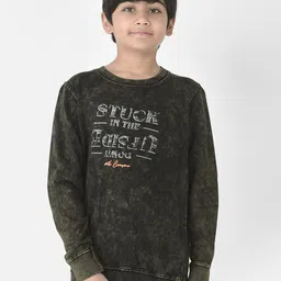 Crimsoune Club Boys Camouflage Printed Pure Cotton Sweatshirt-image-2